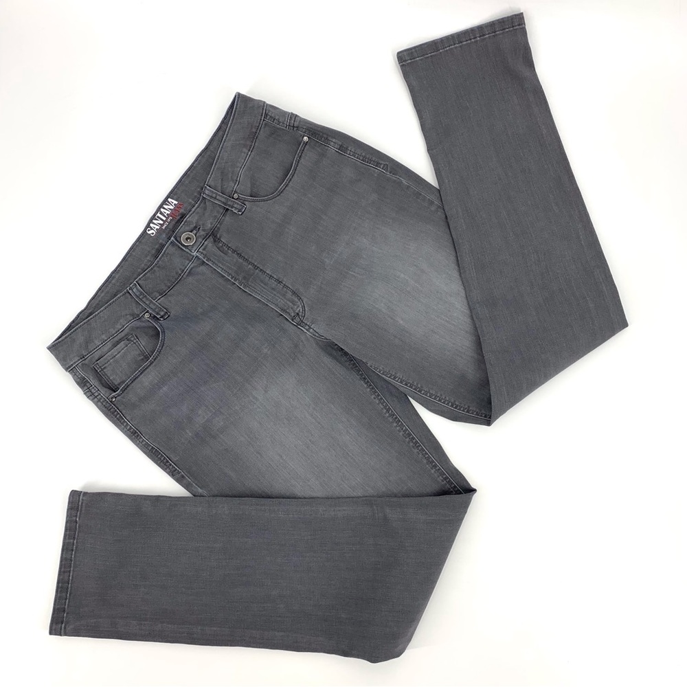 Santana Jeans Grey Slim Fit High Rise Tummy Control Jeans, 12